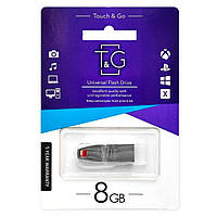 USB Flash T&G Chrome 115, 8 Гб., Серебряный