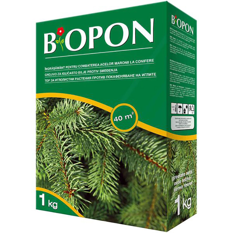 Добриво для хвойних від пожовтіння гранульоване 1 кг, Biopon