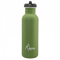 Бутылка Laken Basic Steel Bottle 0,75 л Flow Cap Khaki BSF75VO