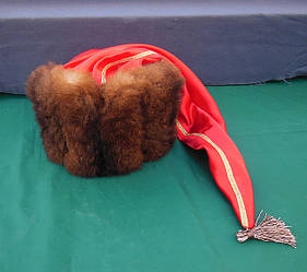 Гетьманська шапка з коричневого хутра