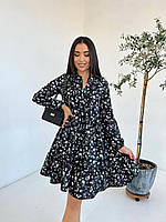 Красивое нежное и романтичное Женское платье Ткань шелковый софт Размер 42-44, 46-48, 50-52