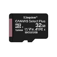 Карта памяти Kingston Canvas Select Plus 32GB microSD Class 10 А1 UHS-1 + SD адаптер (SDCS2/32GB)