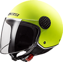 LS2 OF558 SPHERE LUX SOLID Matt Hi-Vis Yellow, XS Мотошолом лицевик