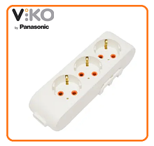Колодка для подовжувача VIKO by Panasonic Multi-Let 3 гнізда із заземленням