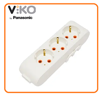 Колодка для подовжувача VIKO by Panasonic Multi-Let 3 гнізда із заземленням