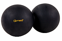 Массажный мяч двойной Qmed Lacrosse Duo Ball черный