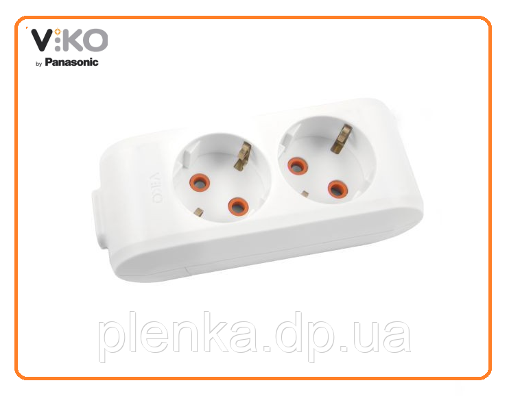 Колодка для подовжувача VIKO by Panasonic Multi-Let 2 гнізда із заземленням
