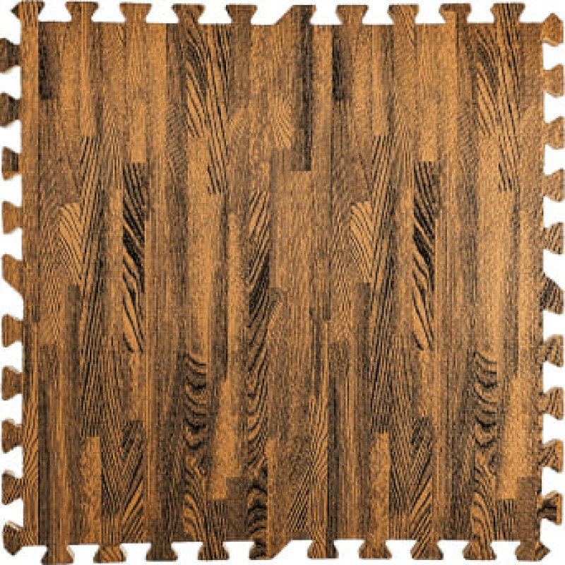 Підлога пазл -модульне підлогове покриття 600*600*10 мм коричневе дерево (МР6)