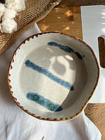 Тарілка «Глибока» 500 мл, «Коричневий лофт exclusive»