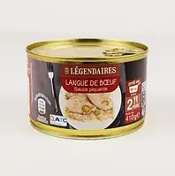 Телячий язык в пикантном соусе Legendaries "Langue de Boeuf" 410 г