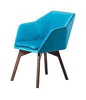 Крісло для кафе Marion м'яке на дерев'яних ніжках із підлокітниками (Megastyle ТМ)