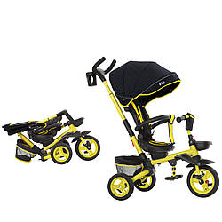 Триколісний дитячий велосипед TILLY FLIP T-390/1 Жовтий