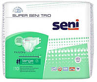 Подгузники для взрослых Super Seni Trio Large 100-150 см 10 шт 8 кап.