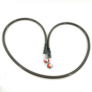 Шланг гальмівний квадроцикла мотоцикла 110 см армований чорний 10х10