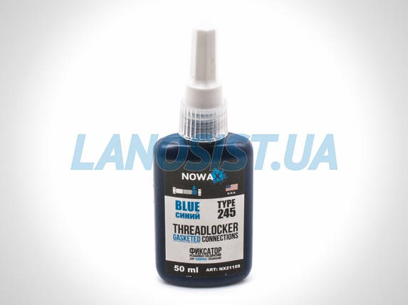 Фіксатор різьби THREADLOCKER BLUE NOWAX 50мл NX21159, фото 1
