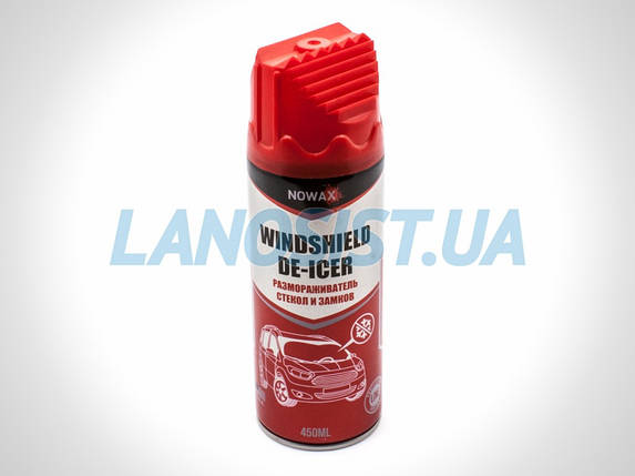 Розморожувач скла та замків WINDSHIELD DE-ICER NOWAX 450мл NX45019, фото 1