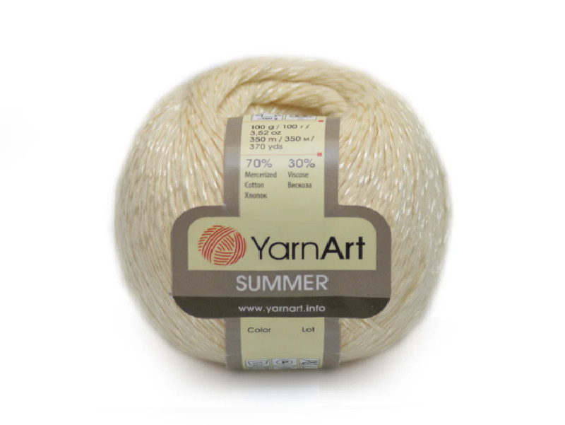 YarnArt Summer, Молочний №06, фото 1