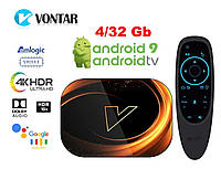 ТВ приставка Vontar X3 AndroidTV 9.0 Amlogic S905X3 4/32GB + G10BTS Pro