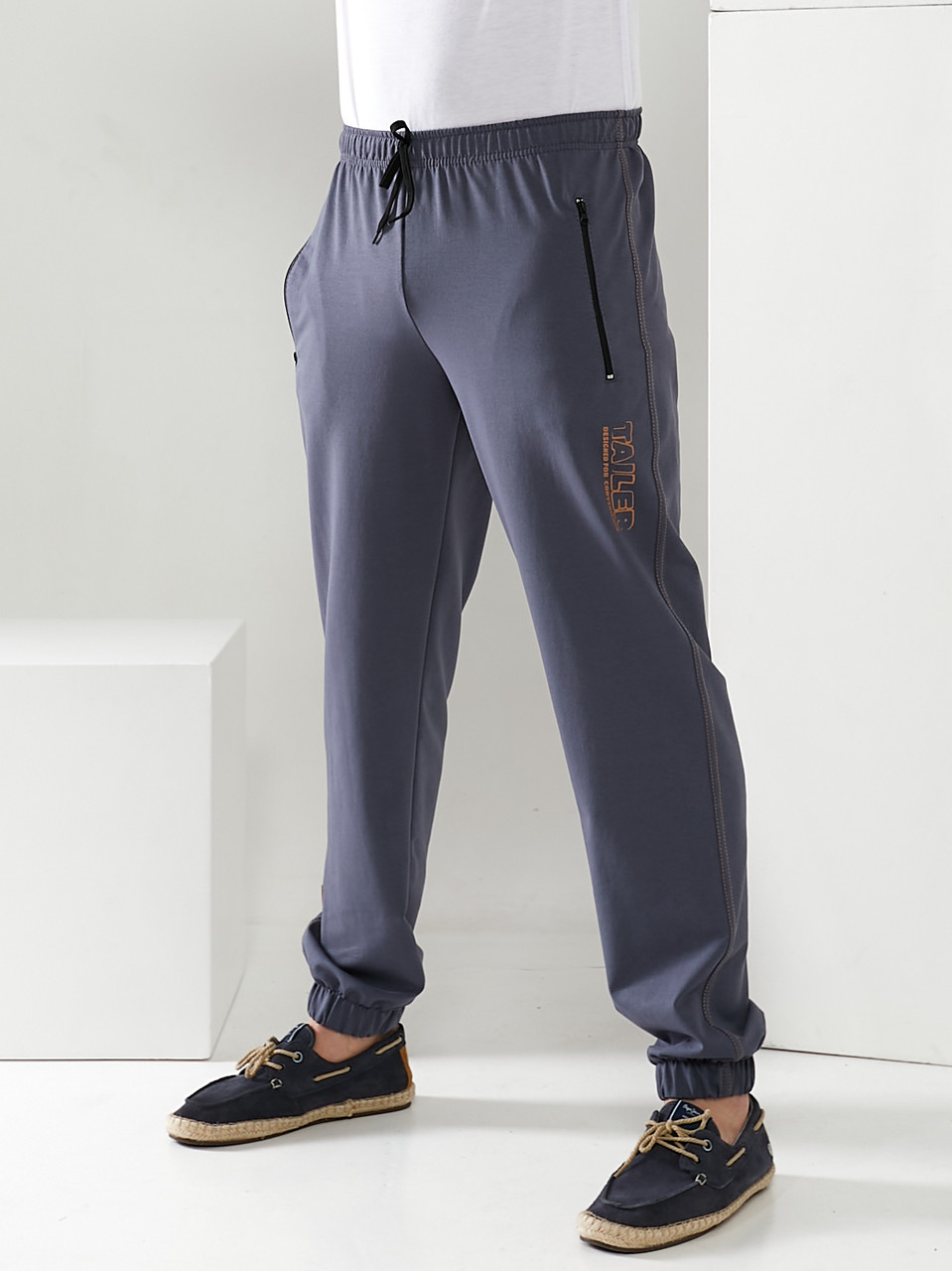 Мужские спортивные штаны с манжетами из трикотажа Tailer - фото 4 - id-p1798481257