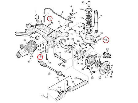 Болт задньої підвіски Каптива GM 94502050, фото 2