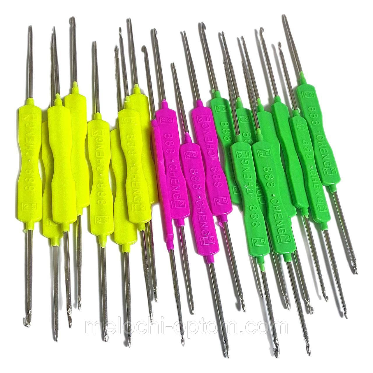 Гачки для в'язання (160mm) двосторонні, набір асорті