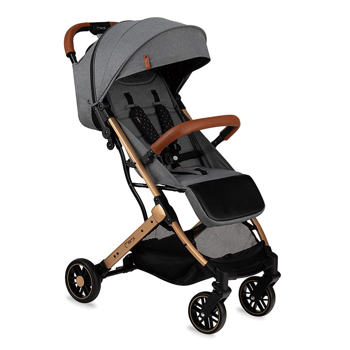 Прогулянковий візок складний MoMi ESTELLE Dark Grey легкий дитячий візок з 6 місяців