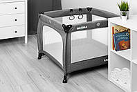 Дитячий манеж квадратний переносний з матрацом для дітей до 15 кг Caretero Quadra Gray, фото 8