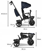 Велосипед триколісний Lionelo Kori Blue navy, фото 10