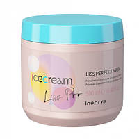 Маска разглаживающая жесткие и пушистые волосы Inebrya Ice Cream Liss Perfect Mask 500 мл