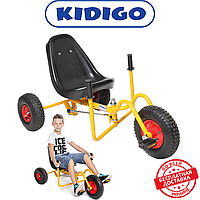 Детский веломобиль педальный картинг детская педальная машина для ребенка KIDIGO WOW нагрузка 60 кг