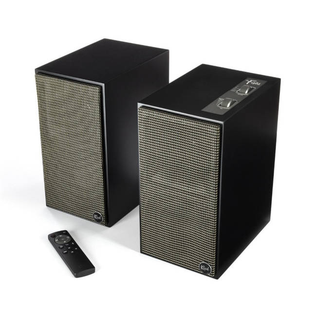 スピーカー・ウーファー Klipsch the fives Klipsch The Fives Powered Speakers Walnut купить акустику в