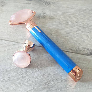 Електричний ролик-масажер для обличчя Flawless Contour Синій (KG-6984)