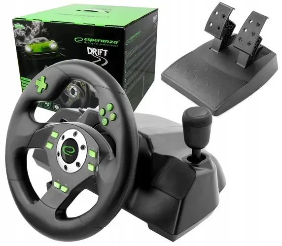 Ігрове Кермо Esperanza Wheel EGW101 Black USB PC/PS3, фото 1