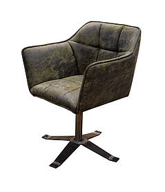 Крісло для кафе м'яке Arni MK на металевій ніжці з підлокітниками (Megastyle ТМ)