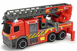 Іграшка пожежна машина "Мерседес" з телескопічною сходами, світло, звук, 23 см, DICKIE TOYS