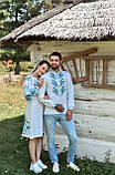 Сімейні парні вишиванки Familly look з льону,арт 4600-к+4250, фото 3
