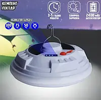 🧡Світлодіодна акумуляторна лампа INTELLIGENT RECHARGEABLE BULB ZJ-V61 перезаряджається сонячною панеллю