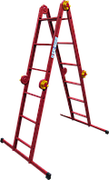 Лестница-трансформер 4*3сх. 0,9-3,3м стальная