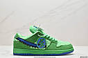 Eur36-45 Nike SB Dunk Low "Grateful Dead-Green Bear" зелені чоловічі кросівки, фото 3