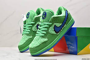 Eur36-45 Nike SB Dunk Low "Grateful Dead-Green Bear" зелені чоловічі кросівки