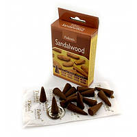 Ароматические конусы Tulasi - (Сандал) Sandalwood Premium Incense Cones 15 шт. (Zp34389)