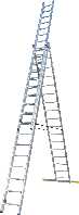 Лестница трехсекционная раскладная ELKOP VHR H 3*17ст. 4,6-11,4м