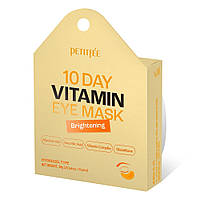 Освітлюючі гідрогелеві патчі з вітаміном C і ніацинамідом PETITFEE 10 Day Vitamin Eye Mask 20шт (до 21.08.2024