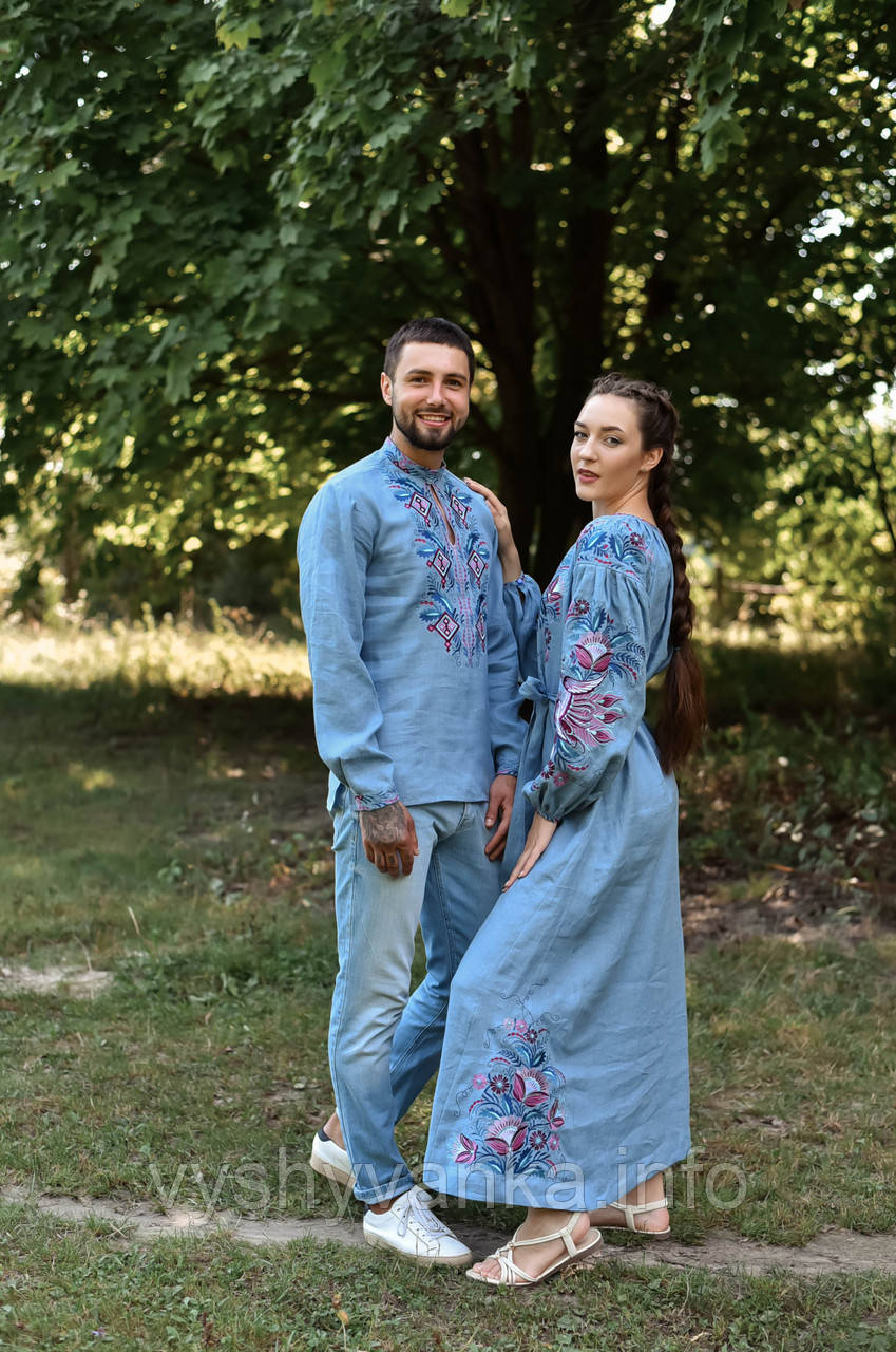 Комплект сімейних вишиванок в одному стилі,арт 4610+4255, фото 1