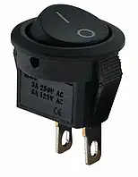 Кнопка круглая черная Biom SB-08B 220V/12V 3A/6A