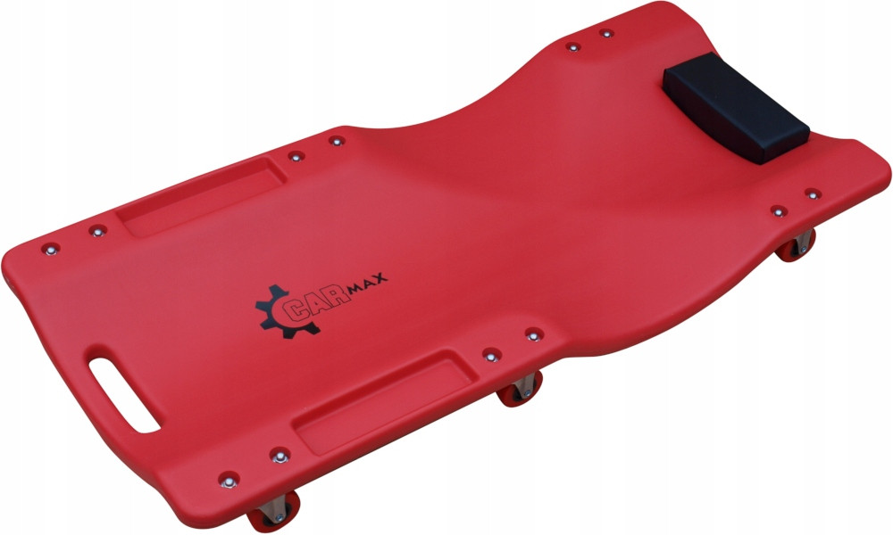 Лежак автослесарный Carmax 24474 красный подкатной доска для мастерской - фото 1 - id-p1061122081