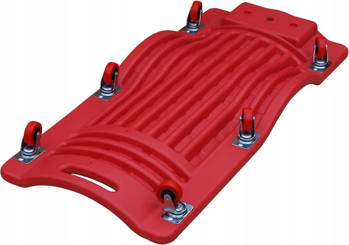 Лежак автослесарный Carmax 24474 красный подкатной доска для мастерской - фото 4 - id-p1061122081