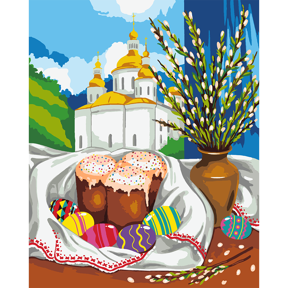 Картина за номерами "Великодній натюрморт", 40*50 см., SANTI ©pollypop92, фото 1