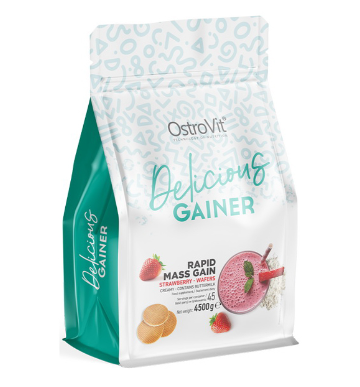 Гейнер для набору ваги OstroVit Delicious Gainer Rapid Mass Gain 4,5кг