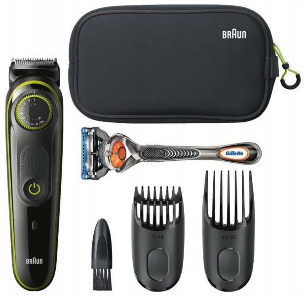 Тример Braun BT3941TS (для голови, бороди, вусів; на акумуляторі) + станок для гоління
